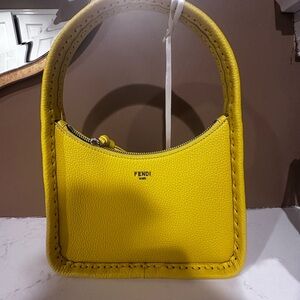 Fendi Yellow Leather Women's Bag